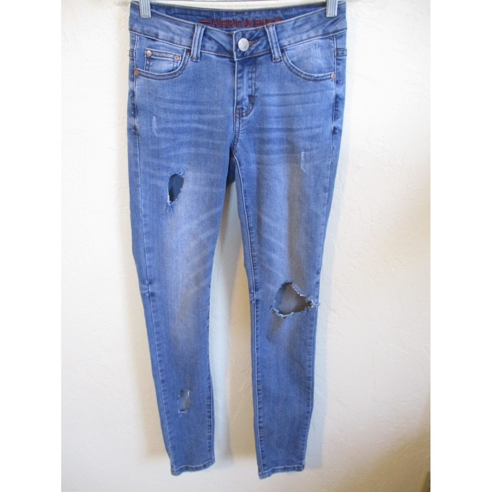AB American Blue Distressed Skinny Jeans Size 1